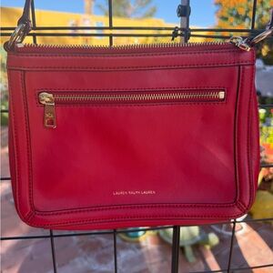 Lauren Ralph Lauren Vibrant Red Crossbody Bag
